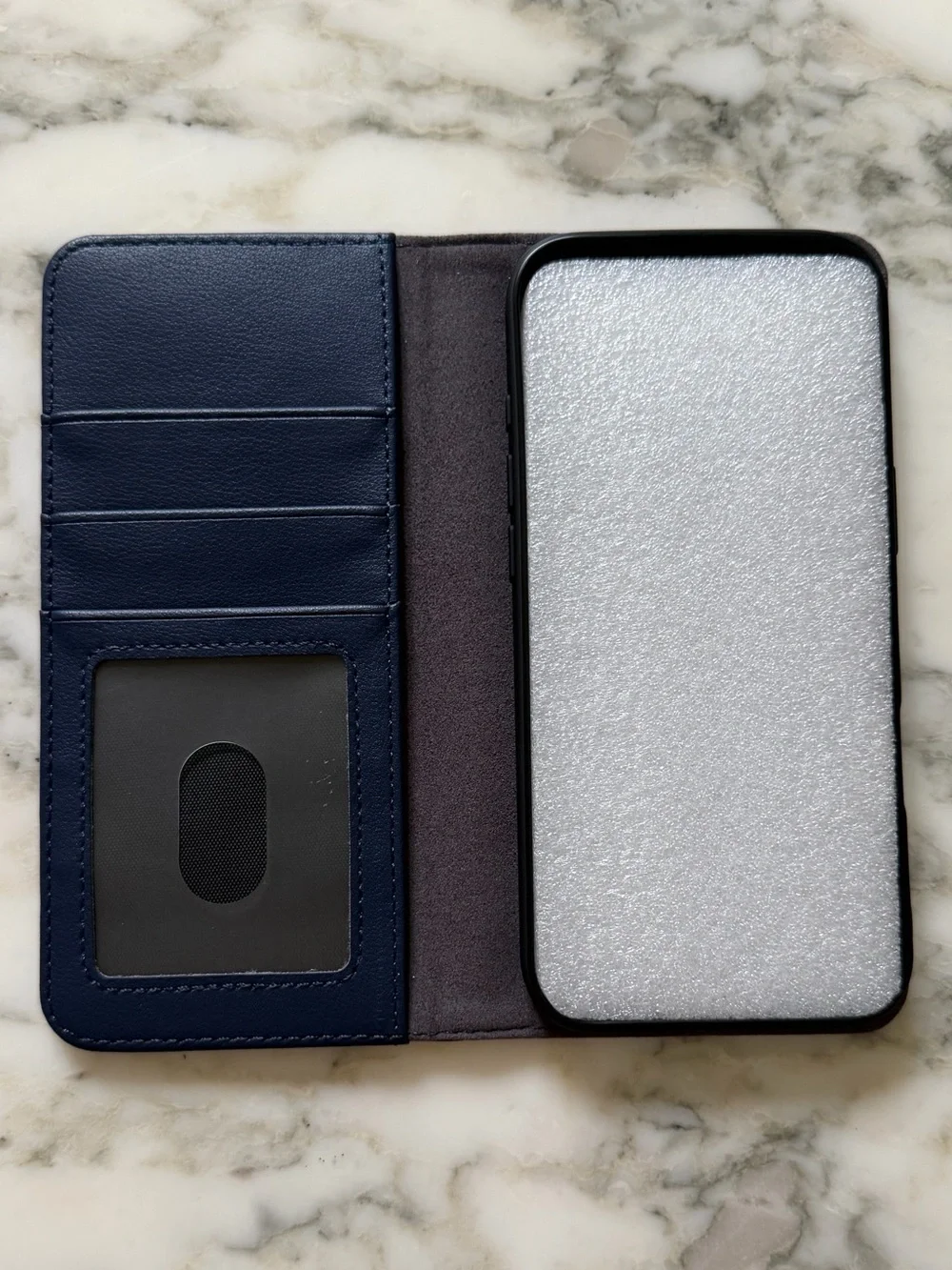 NWT HPOFYNANY Wallet Case for iPhone 17 Air – Dark Blue